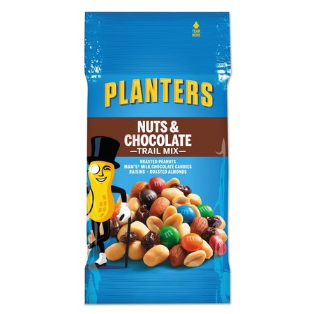 PLANTERS Trail Mix, Nut & Chocolate, 2oz Bag, PK72 GEN00270